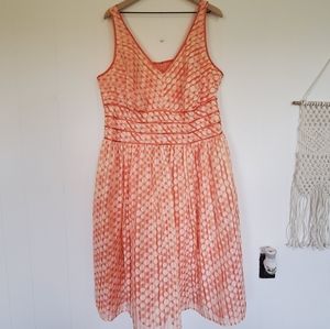 Robbie Bee, Sleeveless Summer Dress, Tangerine
